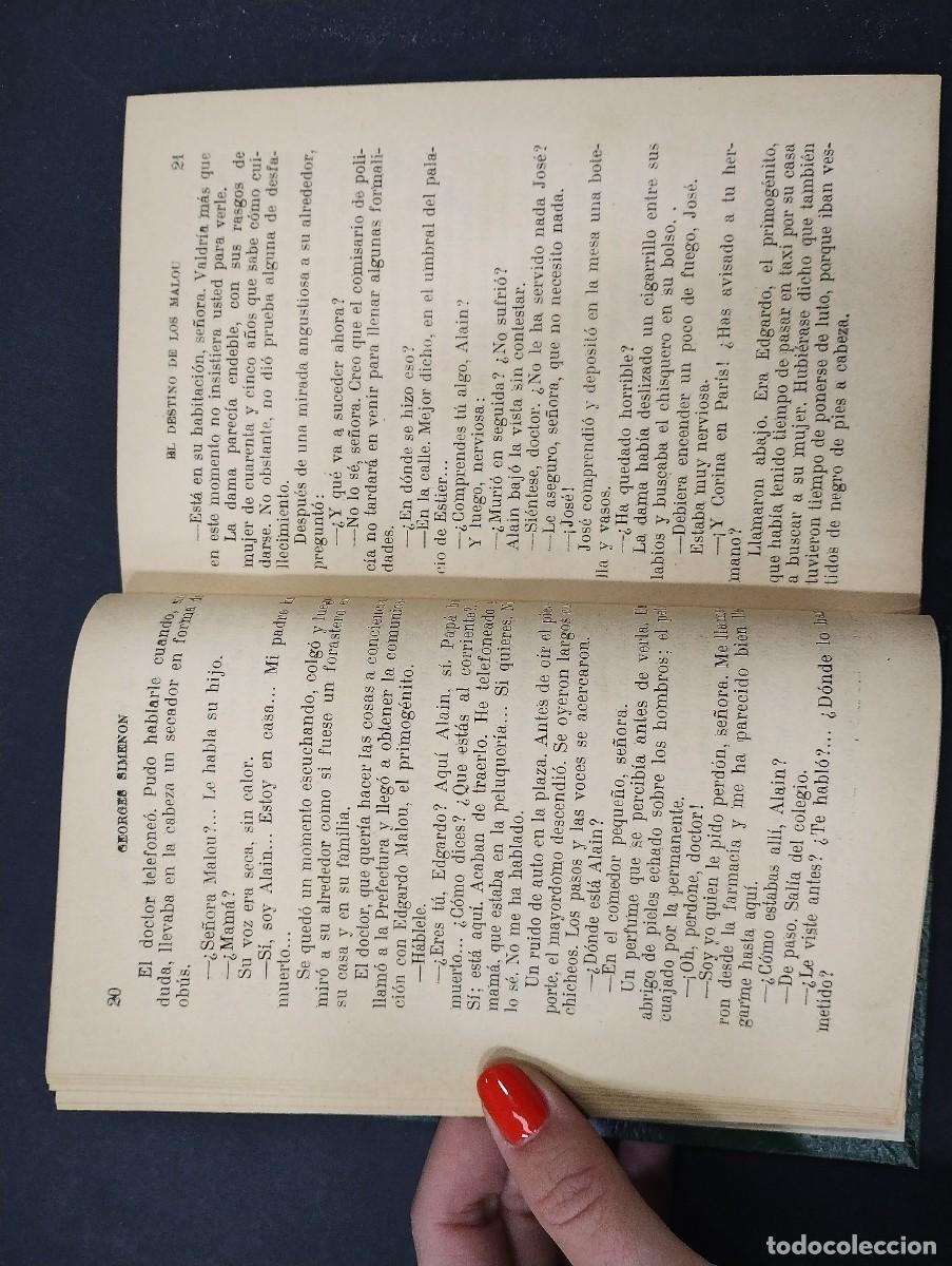 Libros: El destino de los Malou Georges Simenon a&ntilde;o 1950 - Foto 3