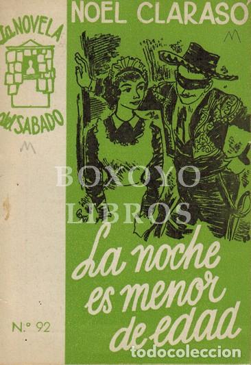 Libros: CLARAS&Oacute;, Noel. La noche es menor de edad - Foto 1
