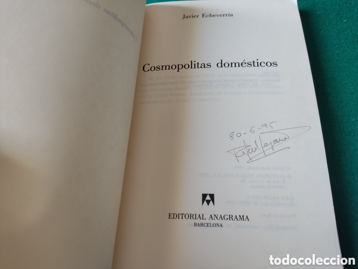 Libros: Libro cosmopolitas dom&eacute;sticos de Javier Echeverr&iacute;a - Foto 3