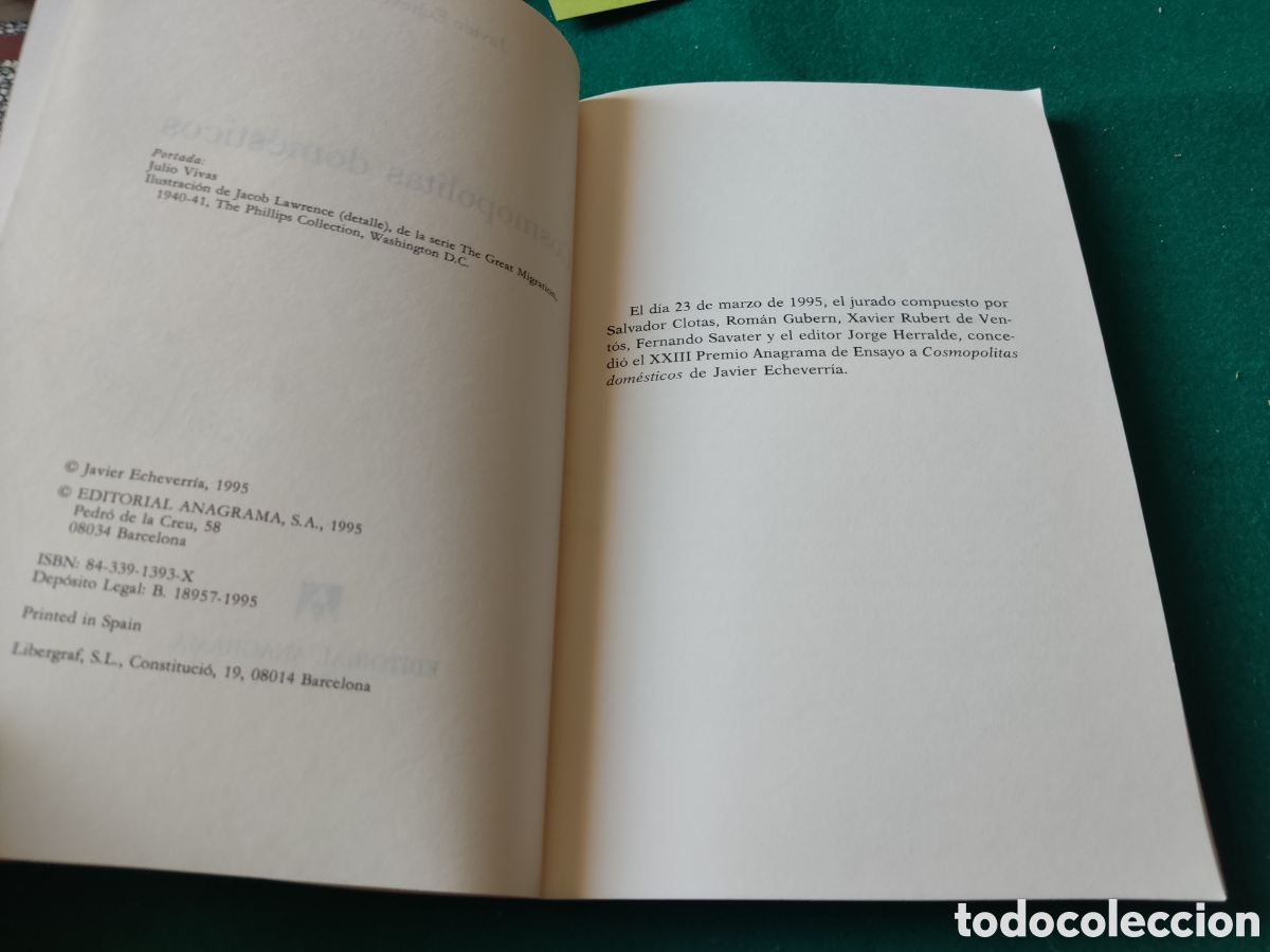 Libros: Libro cosmopolitas dom&eacute;sticos de Javier Echeverr&iacute;a - Foto 4