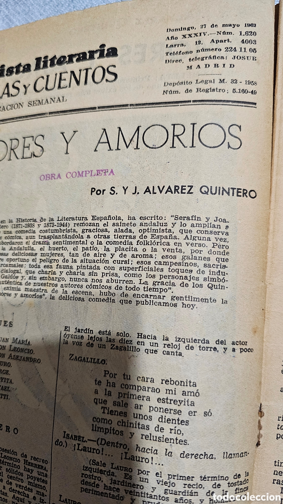 Libros: Amores y amor&iacute;os - &Aacute;lvarez Quintero - Foto 2