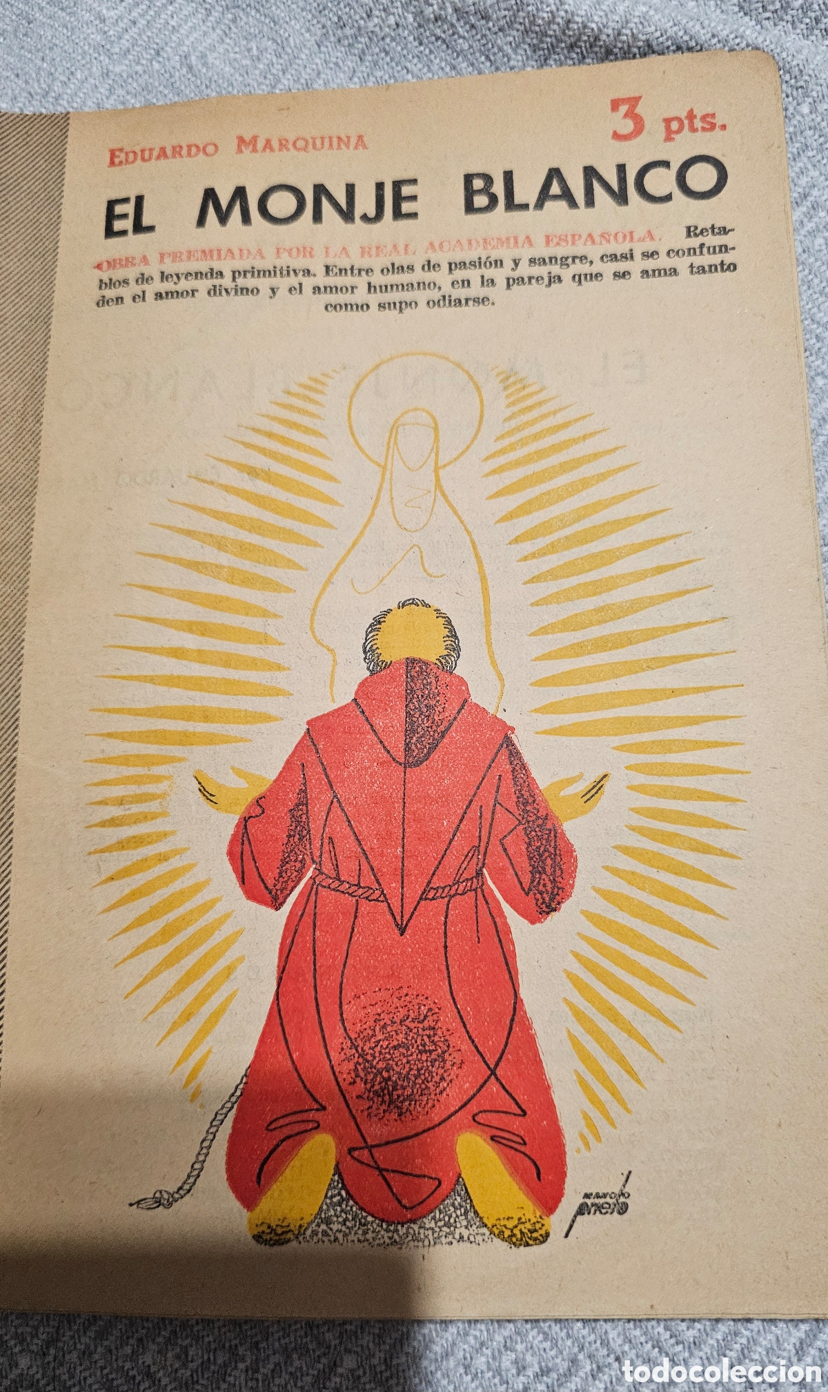Libros: Monje Blanco - Eduardo Marquina - Foto 1