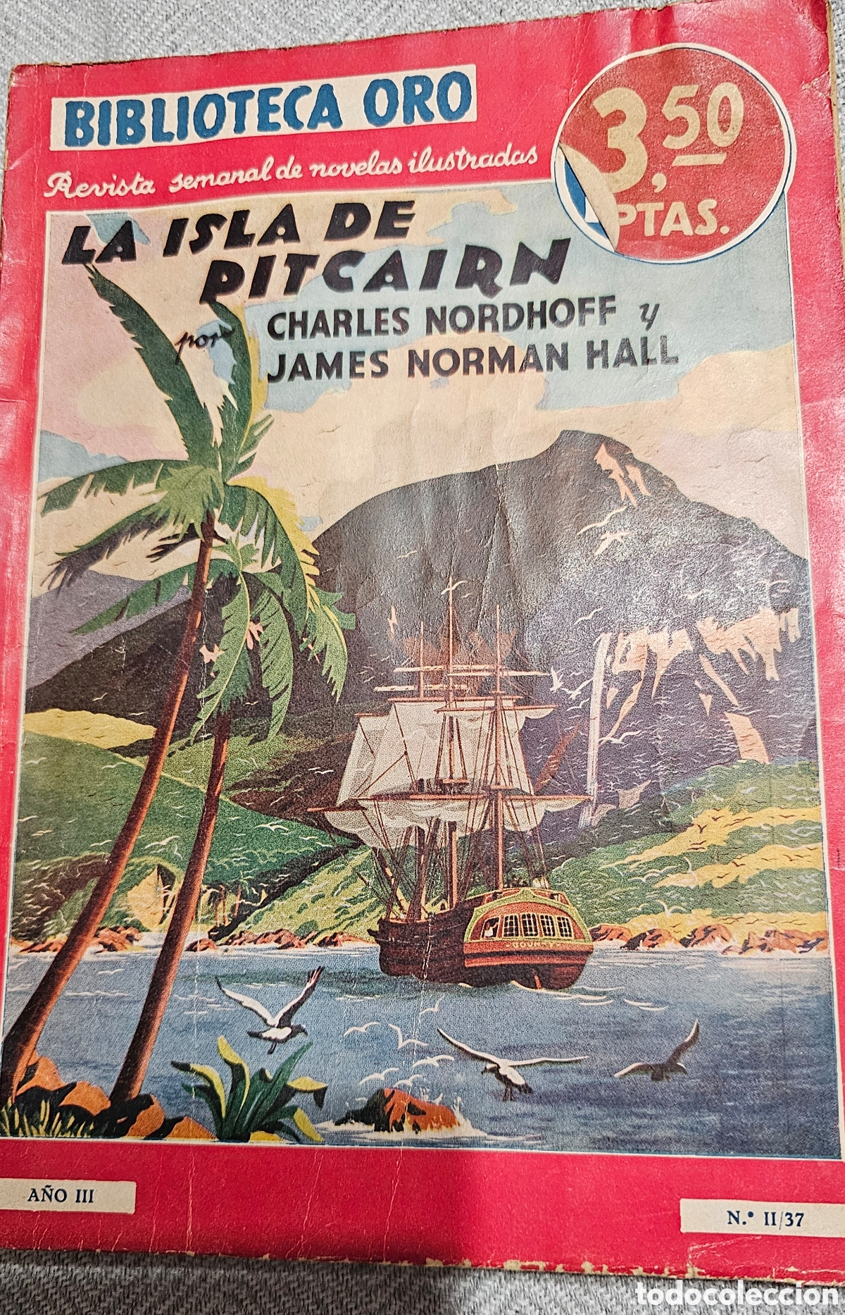 Libros: La isla de Pitcairn - Charles Nordhoff y James Norman Hall - Foto 1