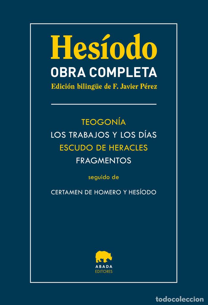 Libros: OBRA COMPLETA - HESIODO - Foto 1