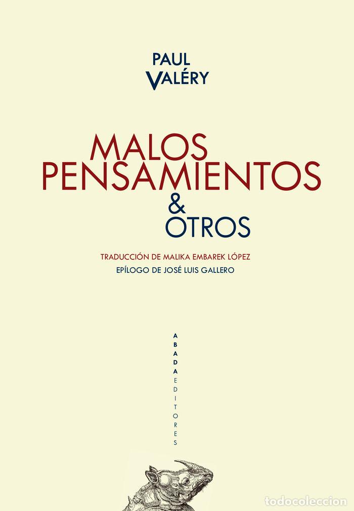 Libros: MALOS PENSAMIENTOS & OTROS - VALERY, PAUL - Foto 1