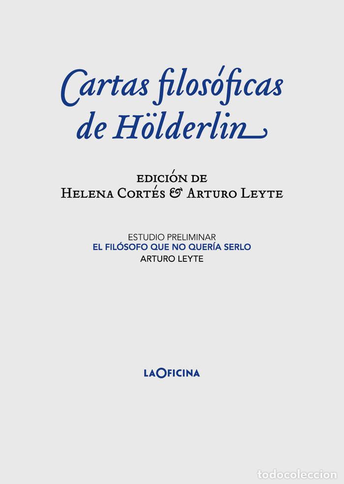 Libros: CARTAS FILOSOFICAS DE HOLDERLIN - HOLDERLIN, FRIEDRICH - Foto 1