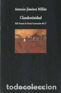Libros: CLANDESTINIDAD - JIMENEZ MILLAN,ANTONIO - Foto 1