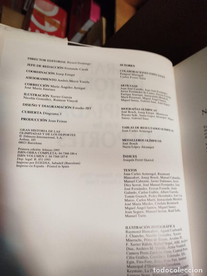 Libros: Gran historia de las Olimpiadas y de los deportes (6 Vol.) - Vv.aa - Foto 10