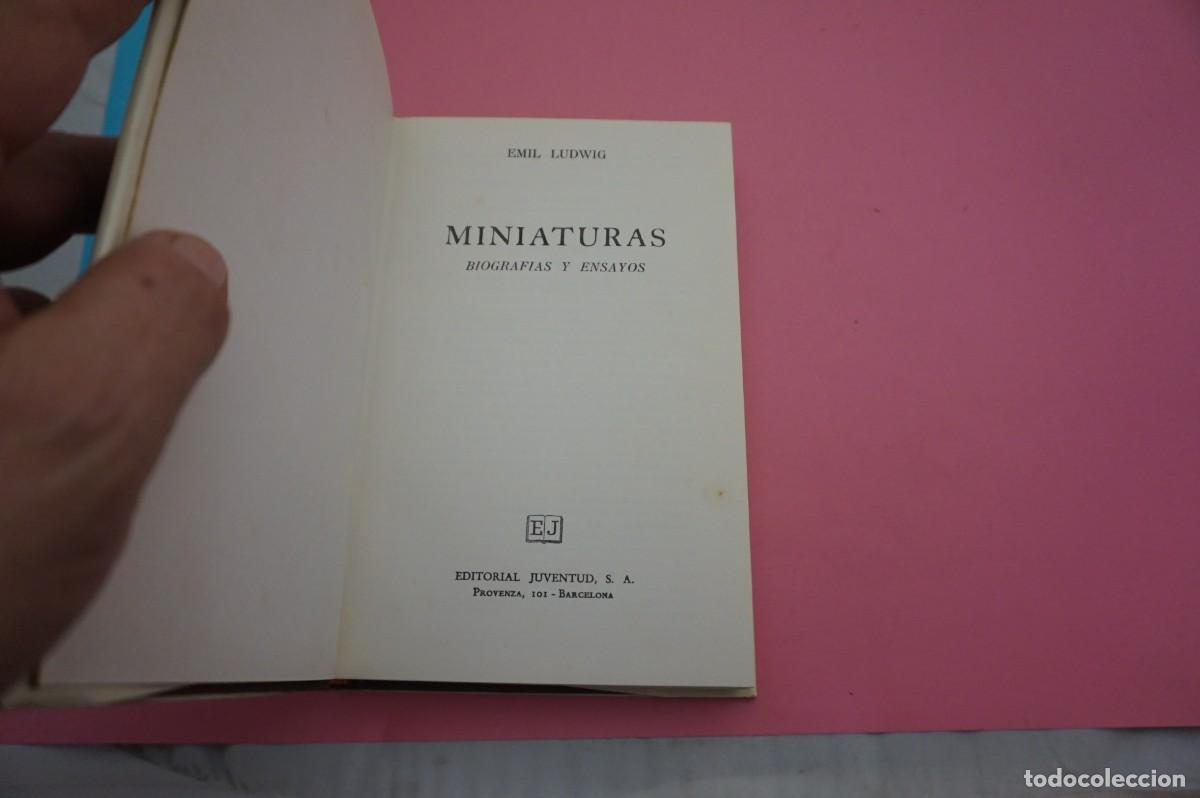 Libros: 13B-B3/ MINIATURAS - EMIL LUDWIG / EDITORIAL JUVENTUD - Foto 2