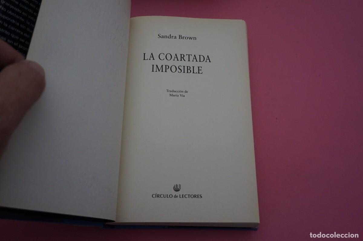 Libros: AR18CD / LA COARTADA IMPOSIBLE - SANDRA BROWN / CIRCULO DE LECTORES - Foto 2