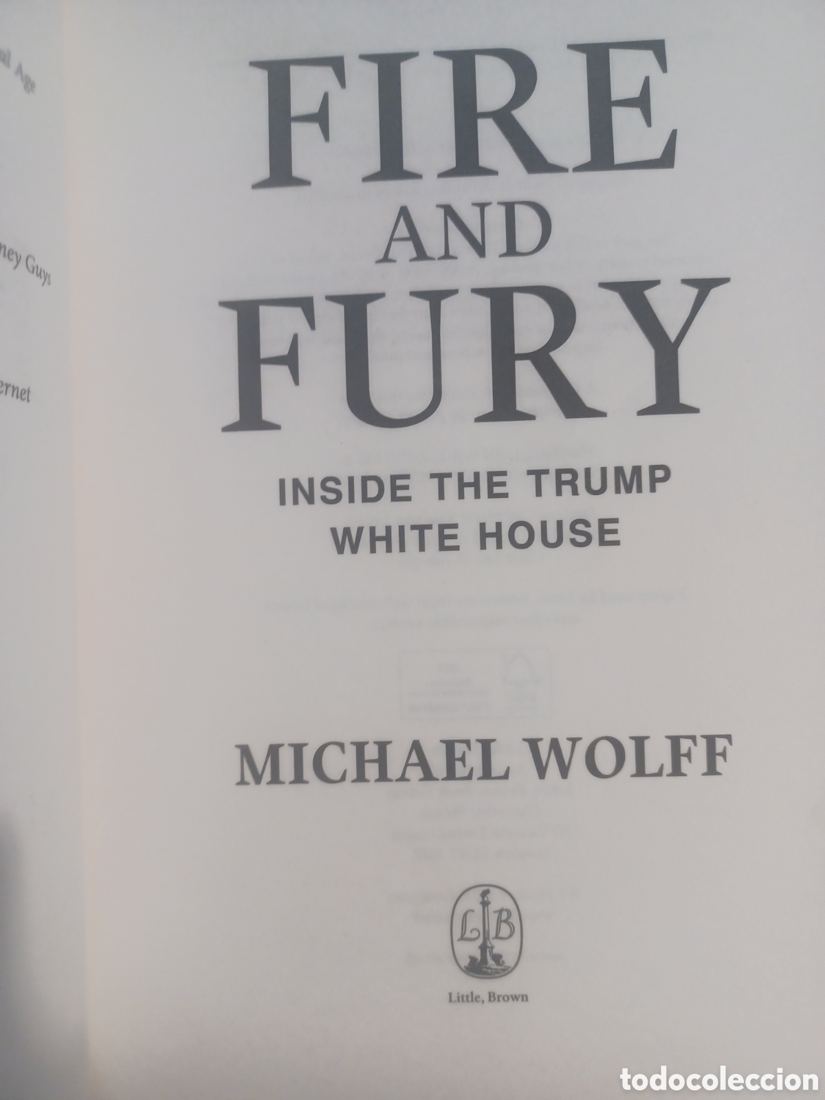 Libros: Barybook 260. Fire and fury Michael wolff - Foto 3