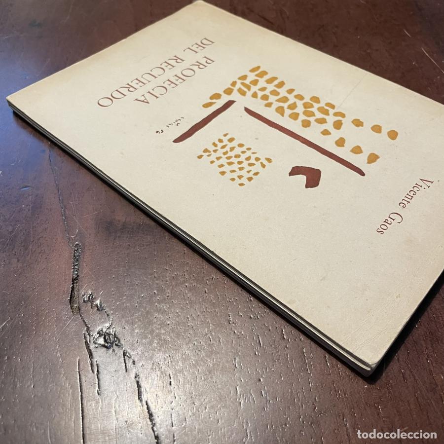 Libros: Profec&iacute;a del recuerdo - Vicente Gaos - Foto 3