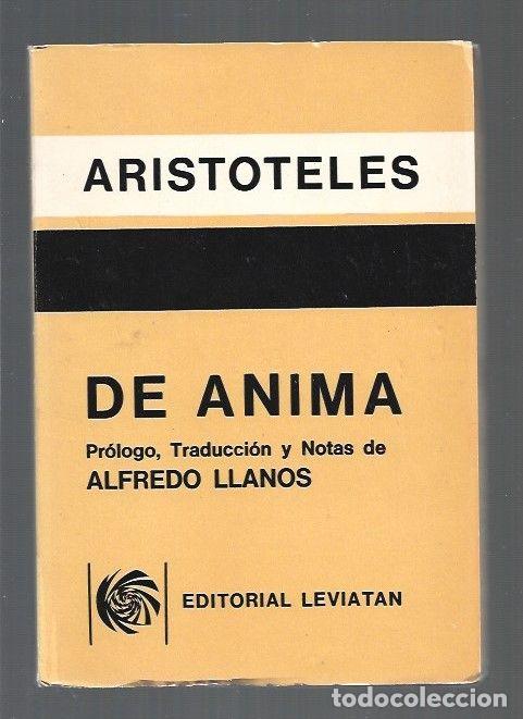 Libros: DE ANIMA - ARISTOTELES - Foto 1
