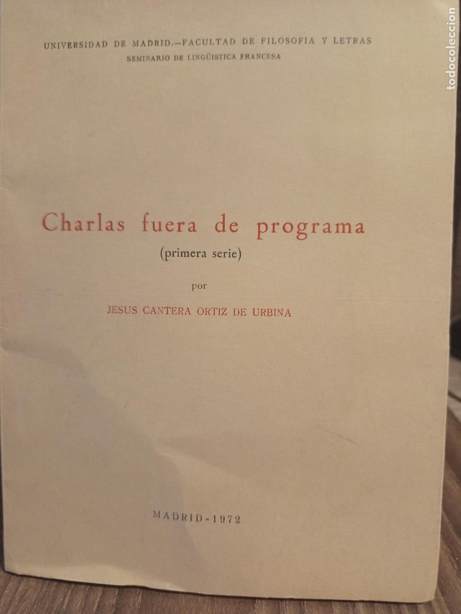 Libros: Charlas fuera de programa - Foto 1