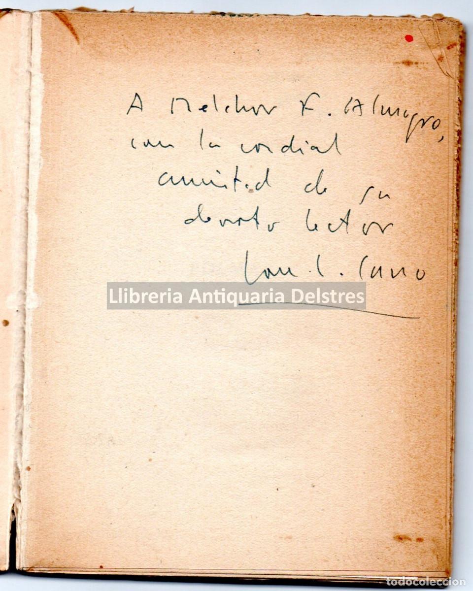 Libros: Brooke, Rupert. - Poemas. Selecci&oacute;n, versi&oacute;n y pr&oacute;logo de Jos&eacute; Luis Cano. [Dedicat&oacute;ria aut&oacute;grafa] - Foto 2