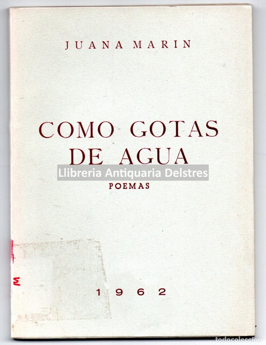Libros: Marin, Juana. - Como gotas de agua. Poemas. - Foto 1