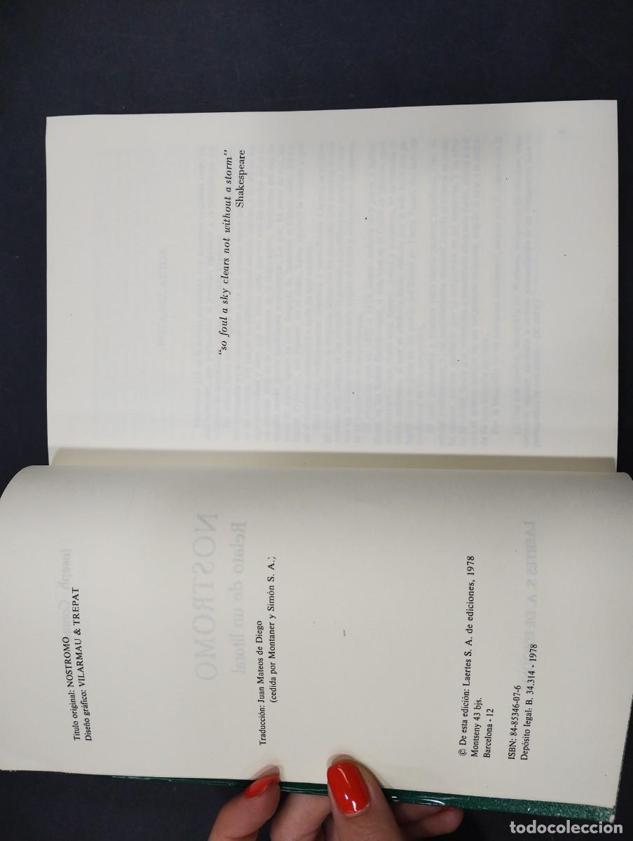 Libros: Nostromo: relato de un litoral.- Conrad, Joseph - Foto 3