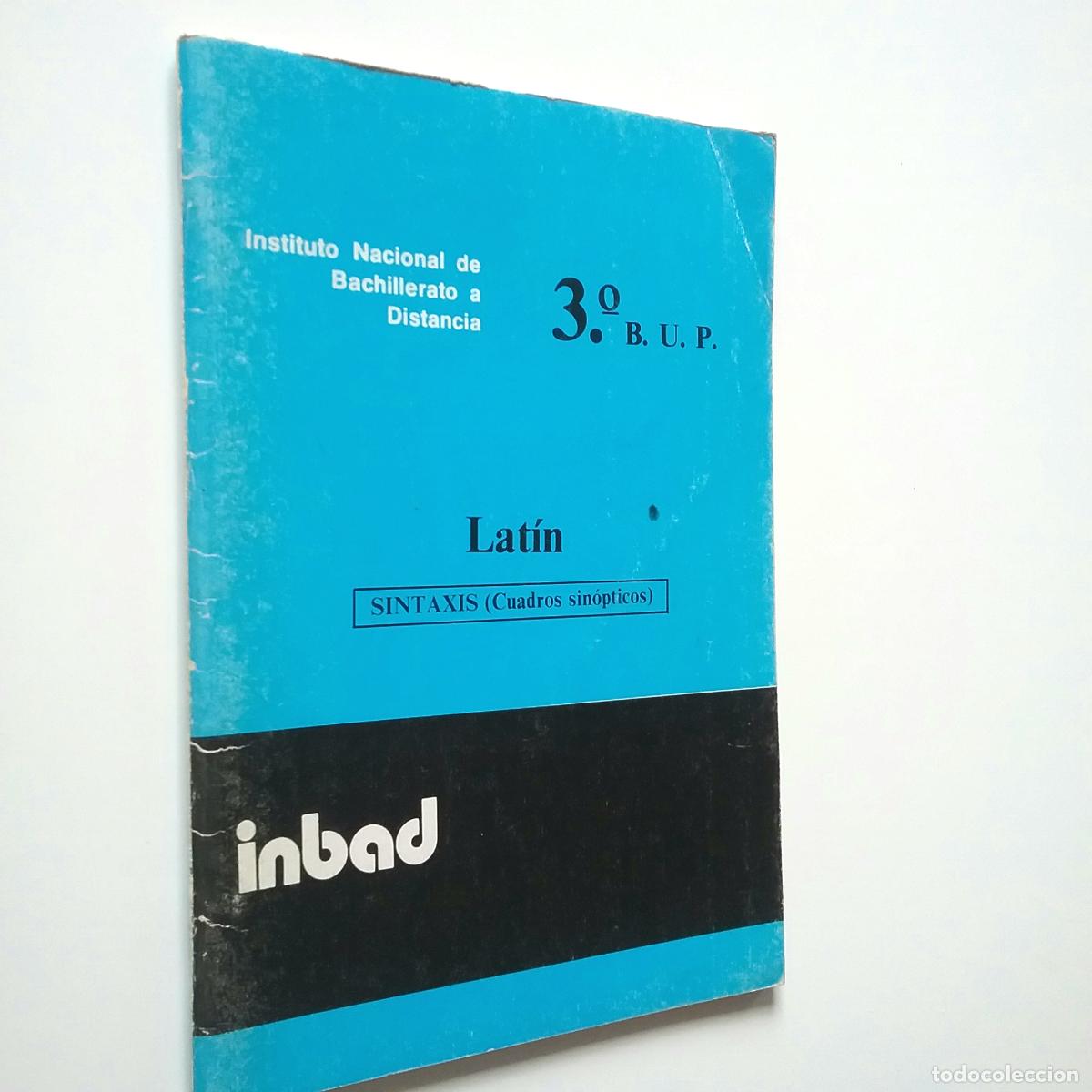 Libros: VV. AA. - Lat&iacute;n. Sintaxis (Cuadros sin&oacute;pticos). 3&ordm; B.U.P. - Foto 1