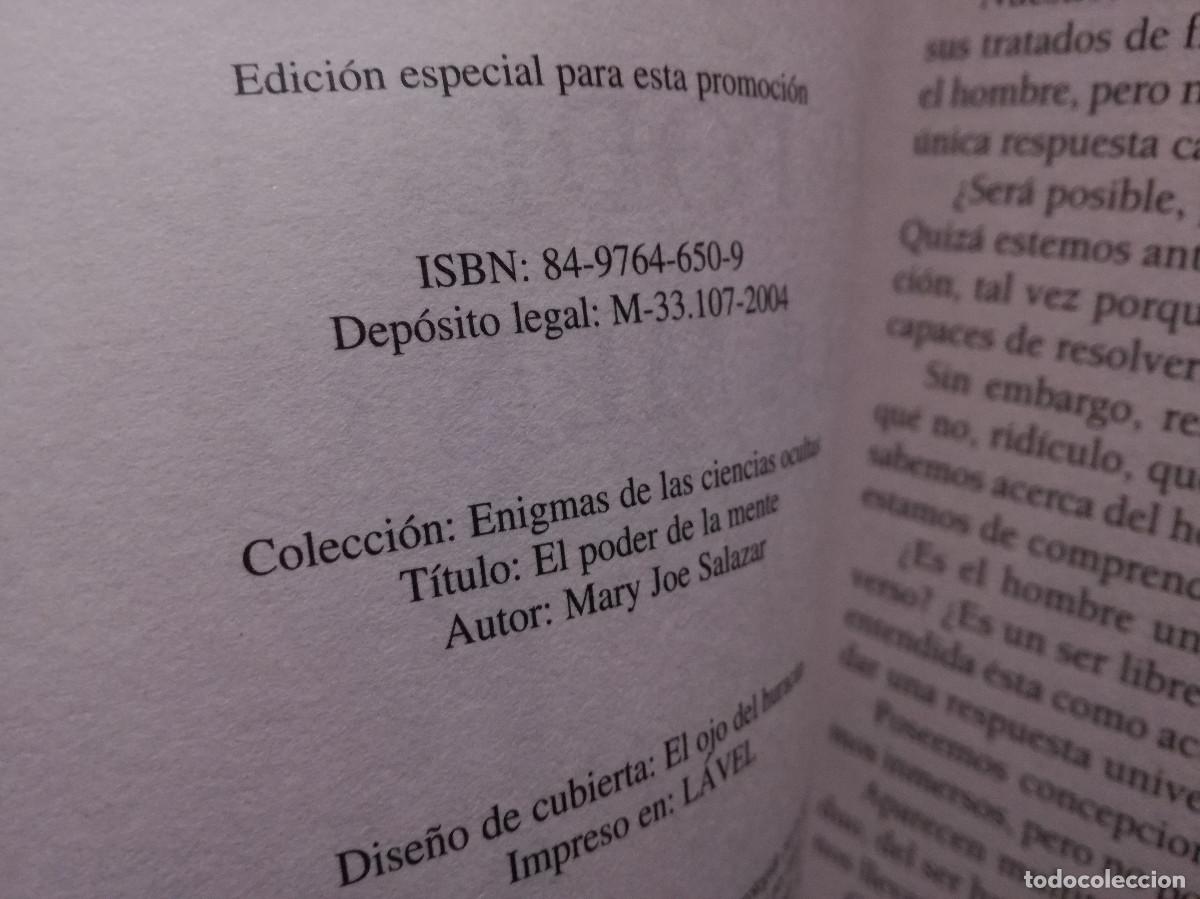Libros: LIBRO - CIENCIAS OCULTAS - EL PODER DE LA MENTE - MARY JOE SALAZAR - DIPEL - Foto 2