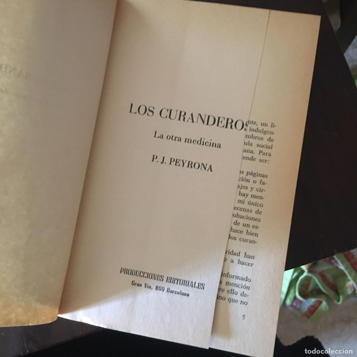 Libros: Los curanderos - P. J. Peyrona - Foto 3
