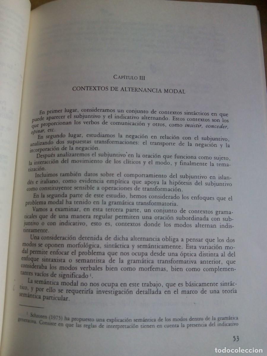 Libros: GRAM&Aacute;TICA DEL SUBJUNTIVO / A. MANTECA ALONSO-CORTES - Foto 6