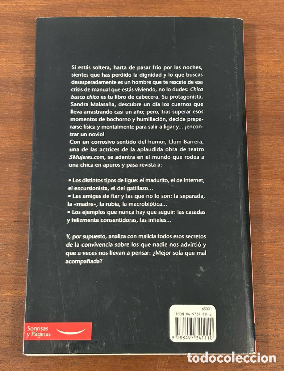 Libros: CHICA BUSCA CHICO. LLUM BARRERA. EDITORIAL LA ESFERA DE LOS LIBROS - Foto 3