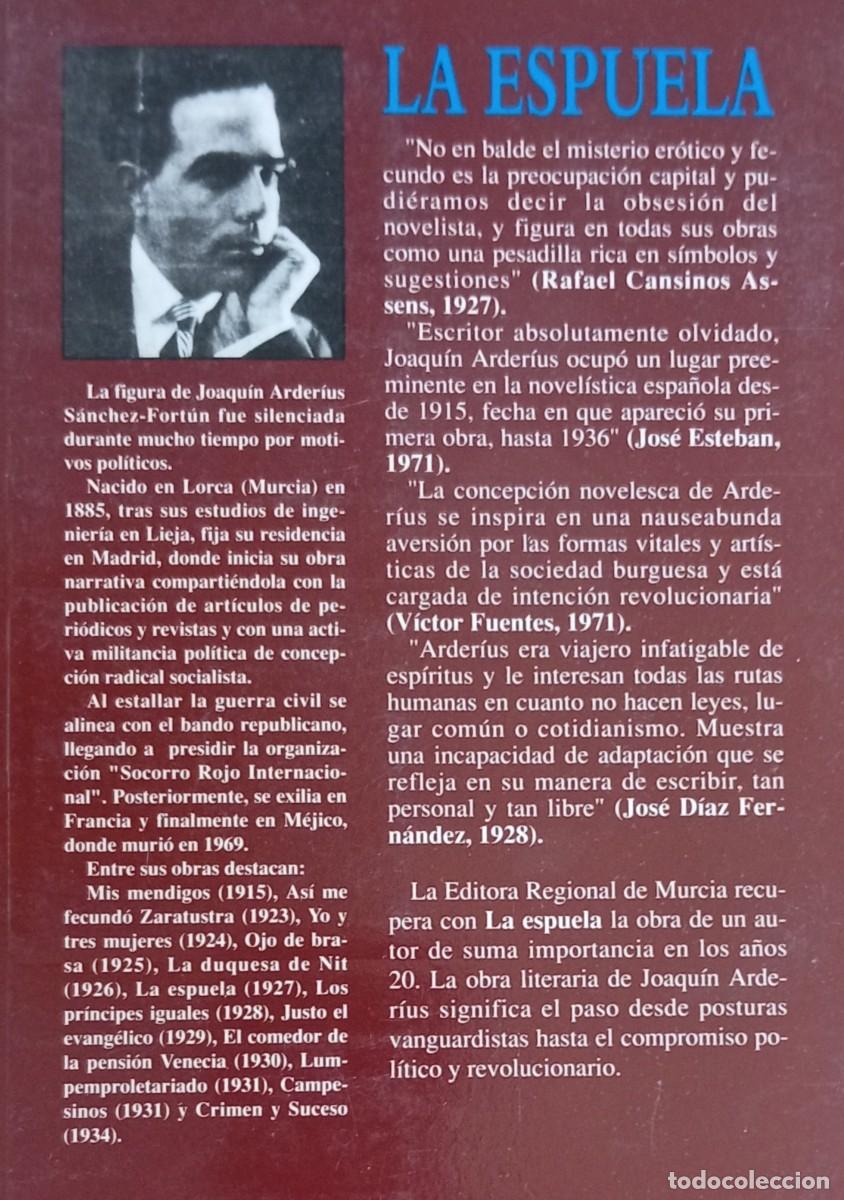 Libros: LA ESPUELA - JOAQUIN ARDERIUS - Foto 2