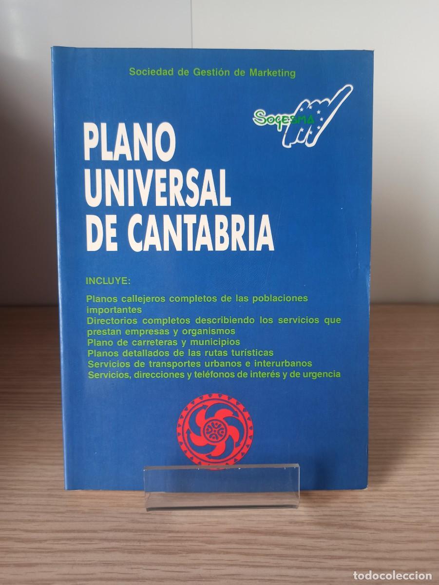 Libros: PLANO UNIVERSAL DE CANTABRIA (Ed. SOGESMA) a&ntilde;o 1990 - Foto 1