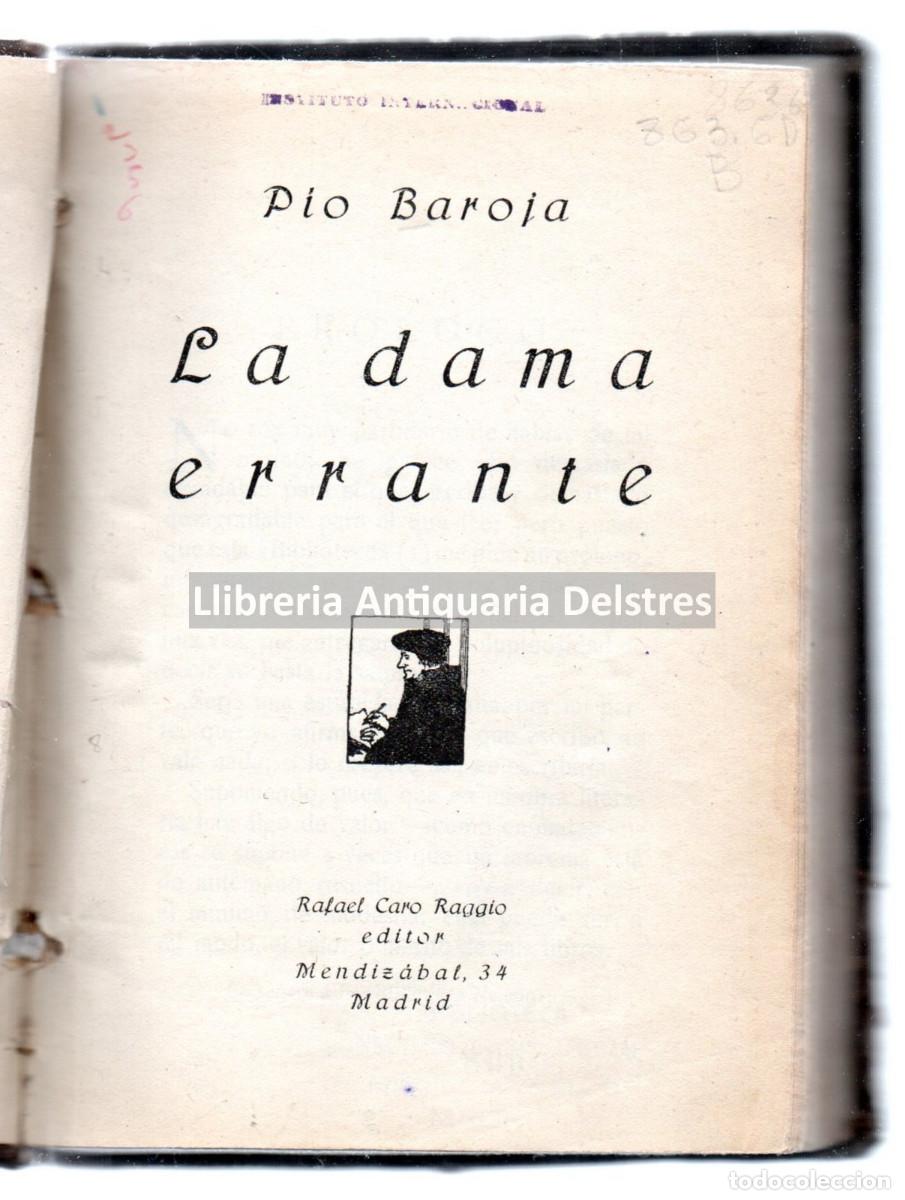 Libros: Baroja, Pio. - La dama errante. - Foto 1