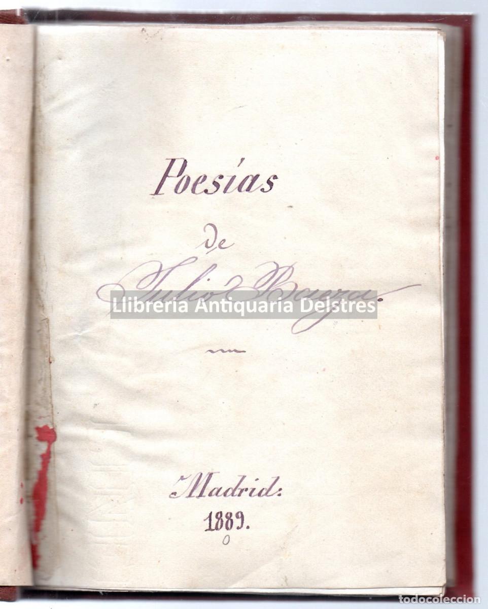 Libros: Baeza, Julio. - Poesias. [Manuscrito] - Foto 1