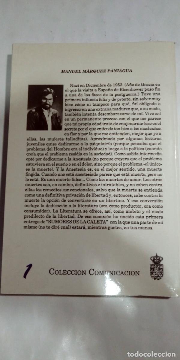 Libros: Rumores de la Caleta Manuel M&aacute;rquez Paniagua - Foto 2