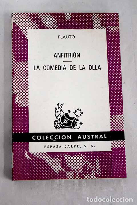 Libros: Anfitrion ; La comedia de la olla.- Plauto - Foto 1