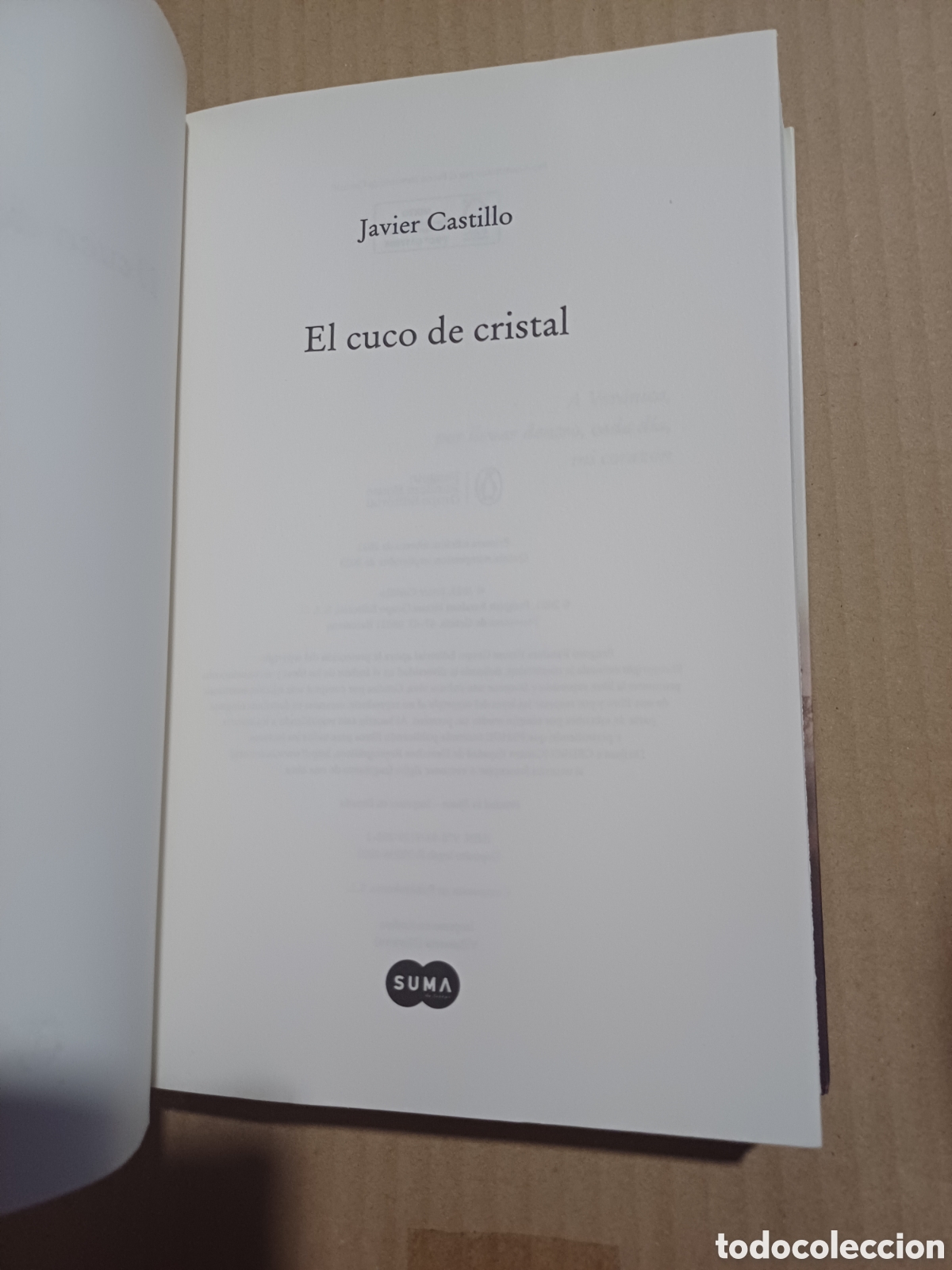 Libros: El cuco de cristal Javier Castillo - Foto 3