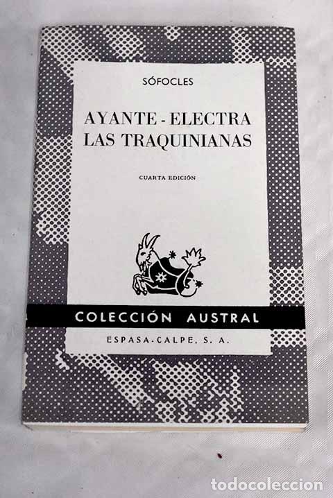 Libros: Ayante - Electra ; Las Traquinianas.- S&oacute;focles - Foto 1