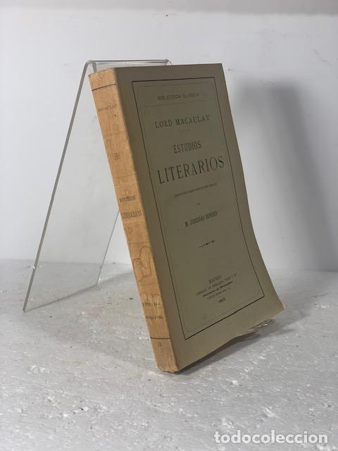Libros: ESTUDIOS LITERARIOS LORD MACAULAY 1903 - Foto 2