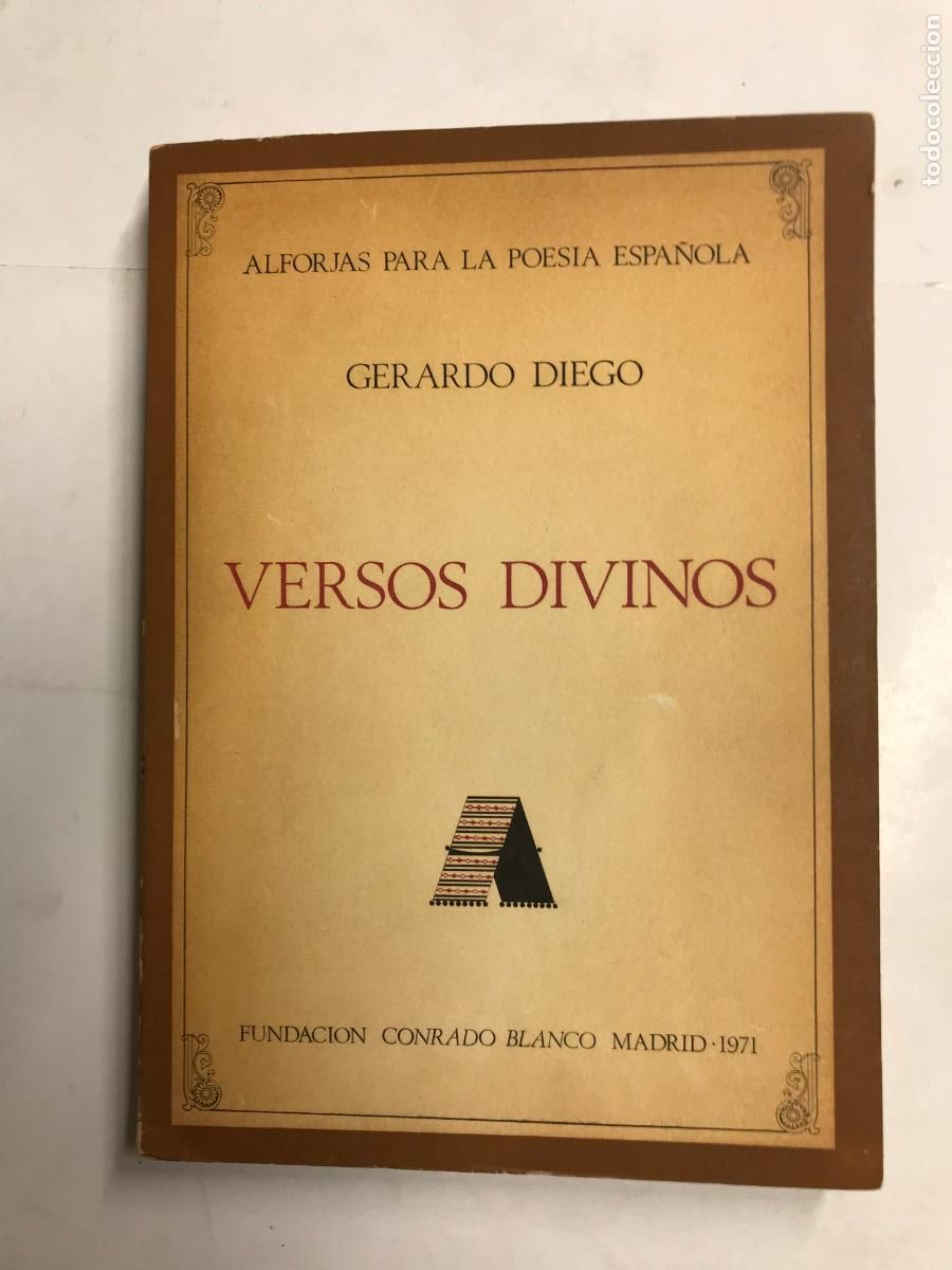 Libros: VERSOS DIVINOS. - GERARDO DIEGO. - Foto 1