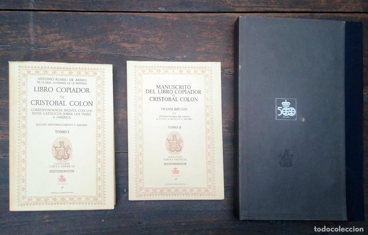 Libros: Libro copiador de Crist&oacute;bal Col&oacute;n, edici&oacute;n facs&iacute;mil, 1989 - Foto 1