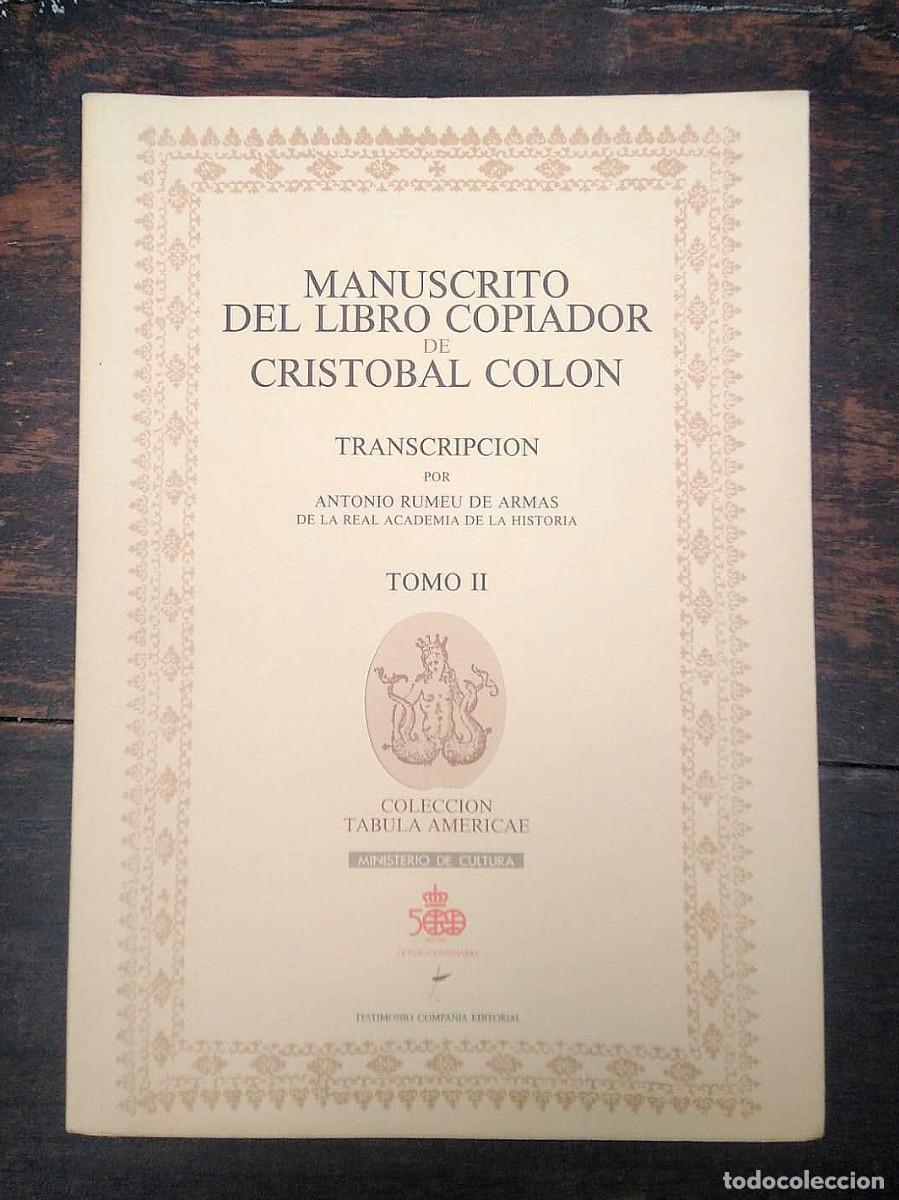 Libros: Libro copiador de Crist&oacute;bal Col&oacute;n, edici&oacute;n facs&iacute;mil, 1989 - Foto 8