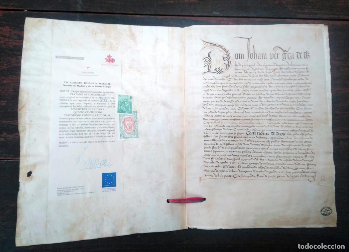 Libros: Tratado de Tordesillas, edici&oacute;n facs&iacute;mil, 1990 - Foto 4