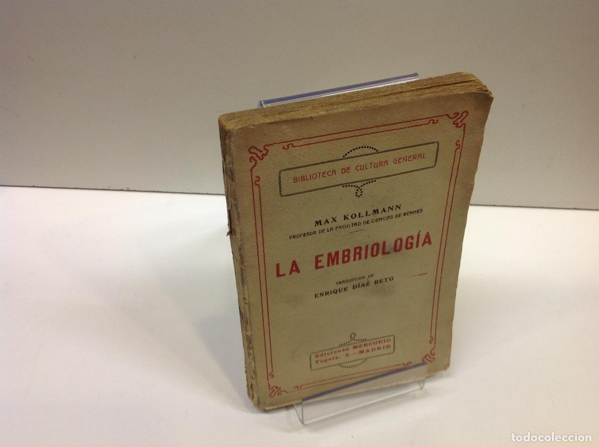 Libros: LA EMBRIOLOGIA MAX KOLLMANN - Foto 1