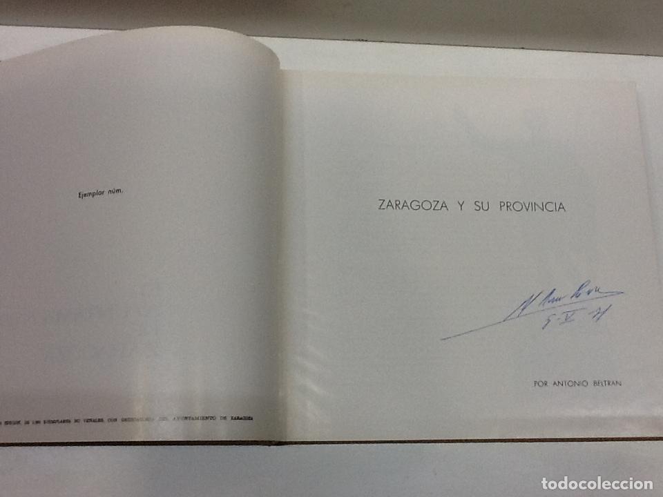 Libros: ZARAGOZA Y SU PROVINCIA ANTONIO BELTRAN - Foto 3