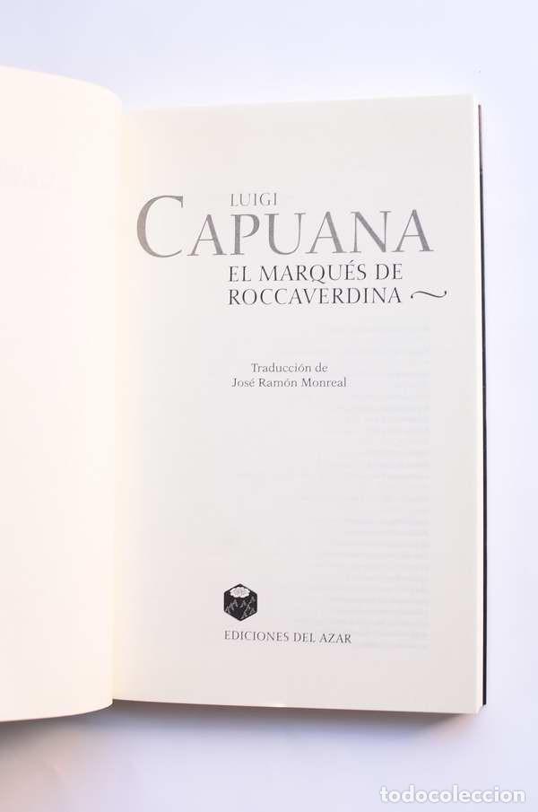 Libros: El marqu&eacute;s de Roccaverdina - CAPUANA, Luigi - Foto 2