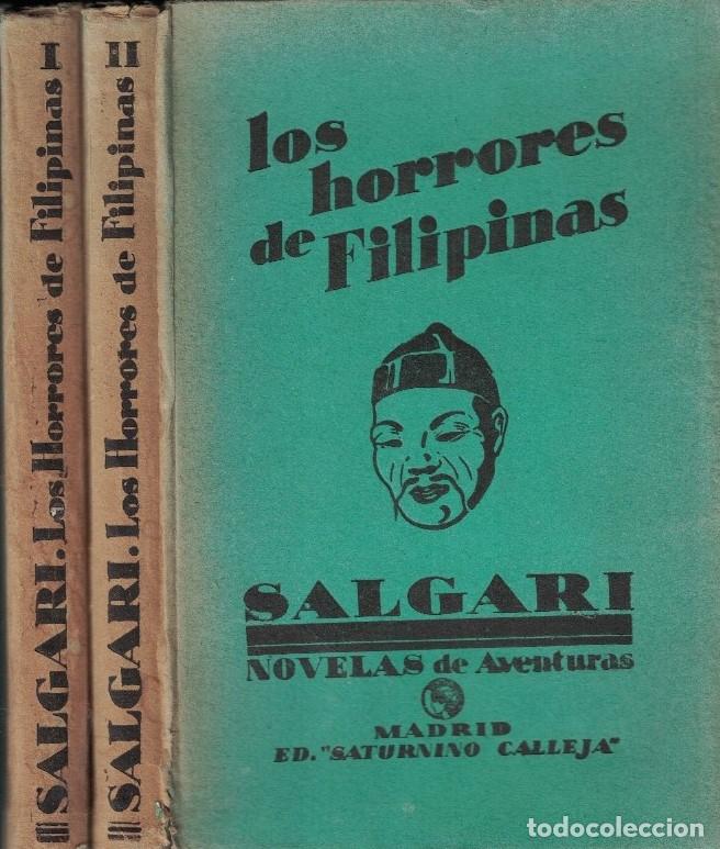 Libros: LOS HORRORES DE FILIPINAS. 2 Tomos. - Salgari. Emilio, - Foto 1