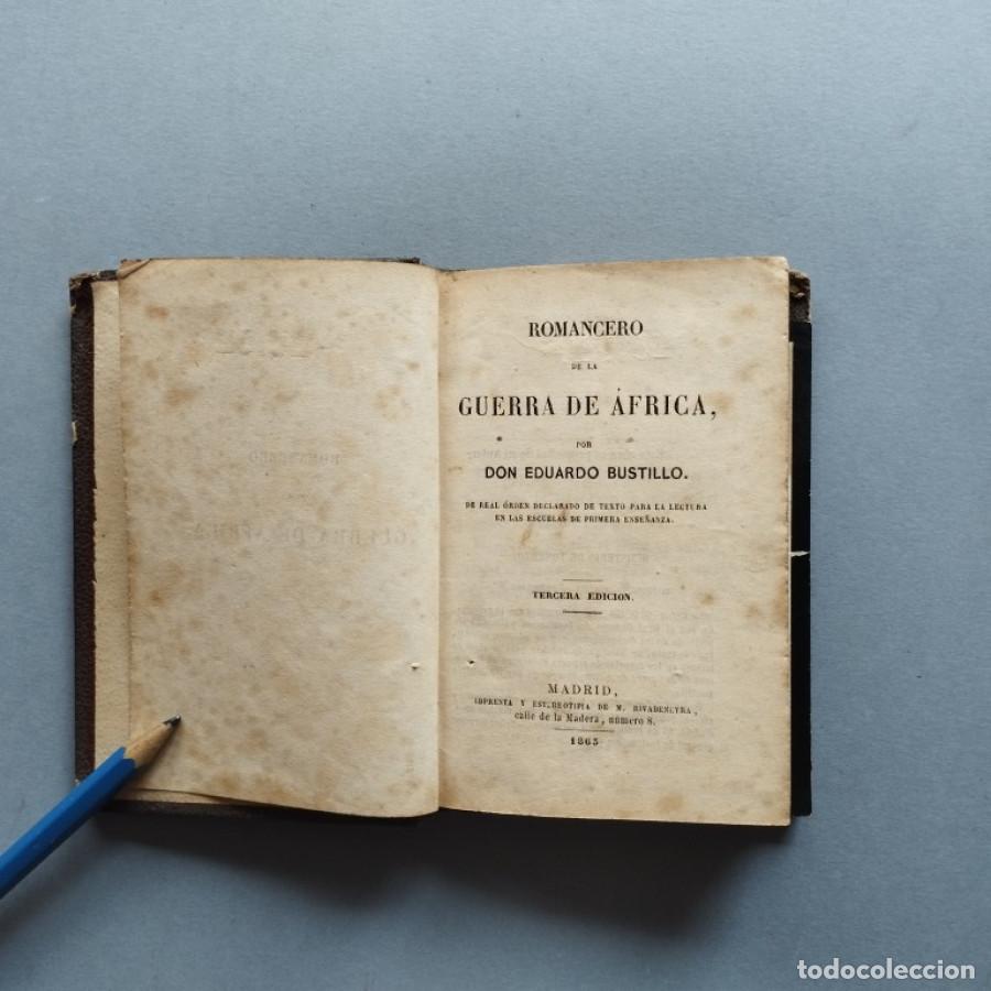 Libros: Romancero de la Guerra de Africa. - Bustillo, Eduardo. - Foto 2