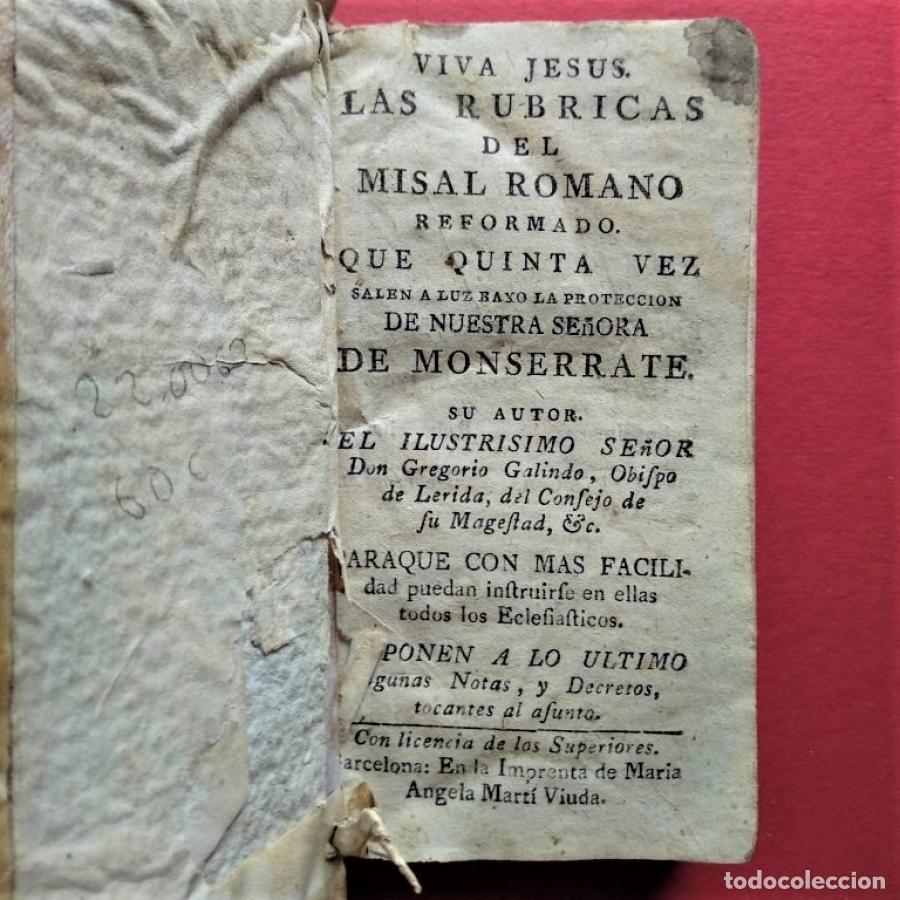 Libros: Viva Jes&uacute;s. Las R&uacute;bricas del Misal Romano Reformado. Que Quinta Vez Salen a Luz bajo protecci&oacute;n de