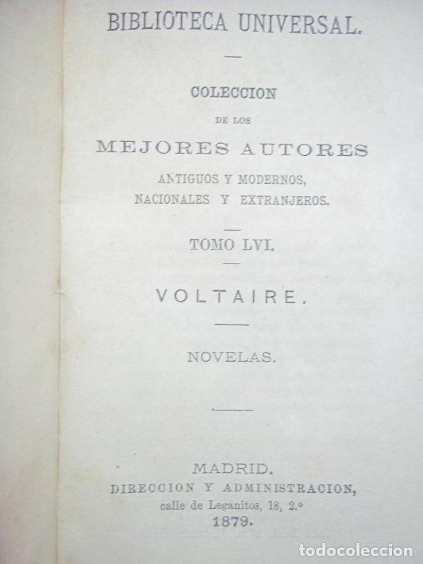Libros: Novelas. - Voltaire. - Foto 1