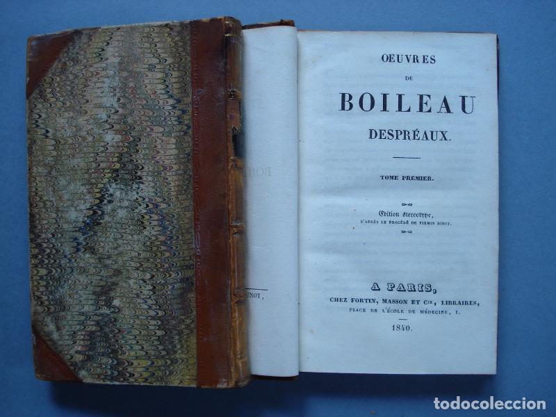Libros: OEUVRES. - Boileau Despr&eacute;aux. - Foto 2