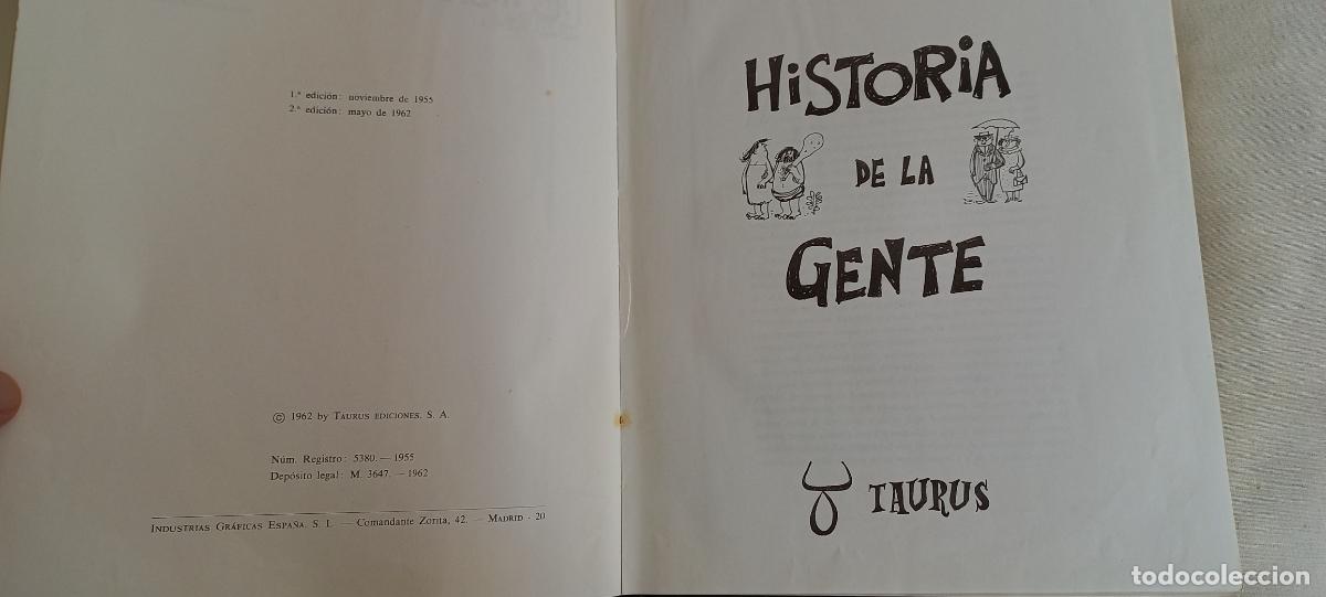 Libros: HISTORIAS DE LA GENTE. ANTONIO MINGOTE. TAURUS EDICIONES. 1962 2&ordf; ED. - Foto 3
