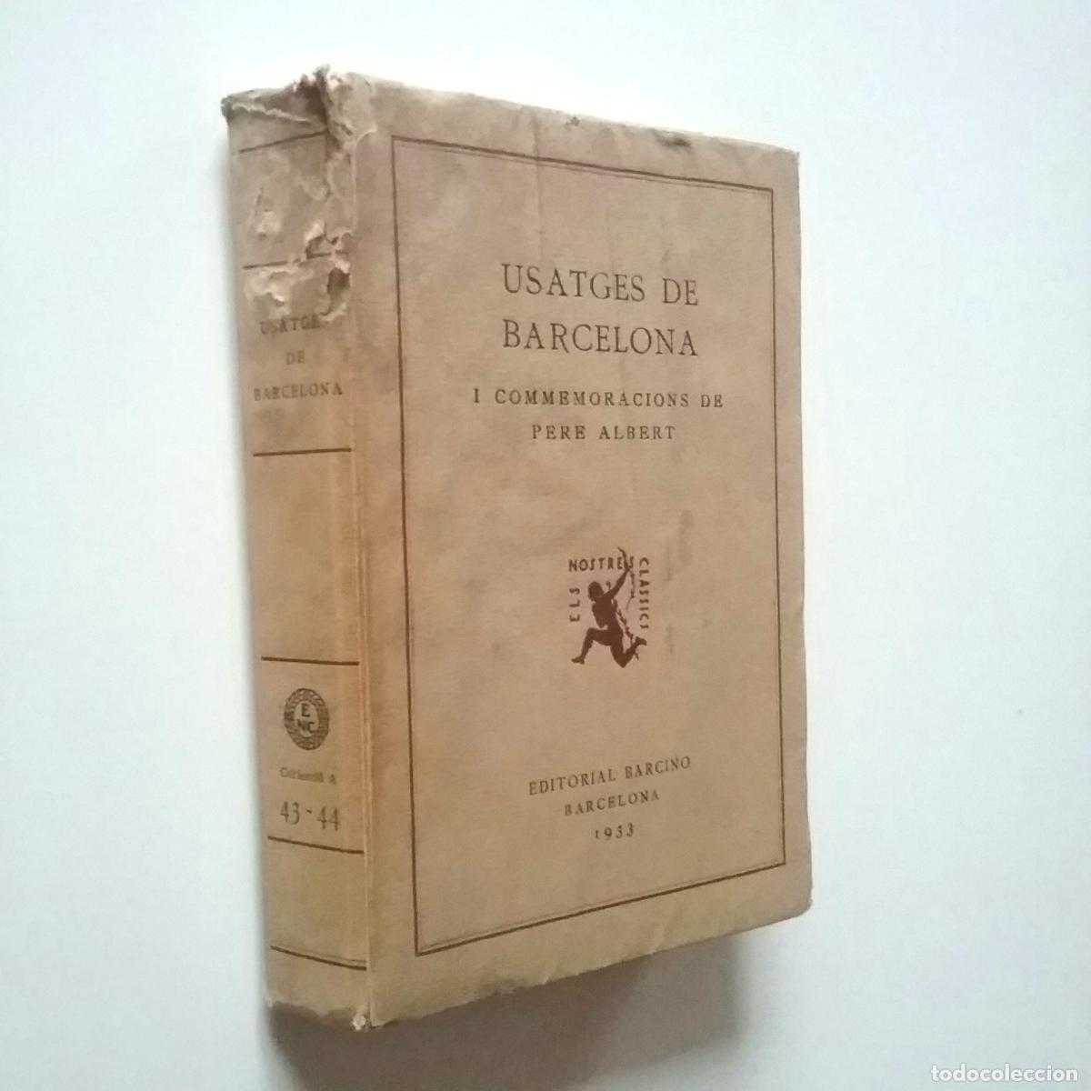 Libros: VV. AA. - Usatges de Barcelona. I Commemoracions de Pere Albert - Foto 1