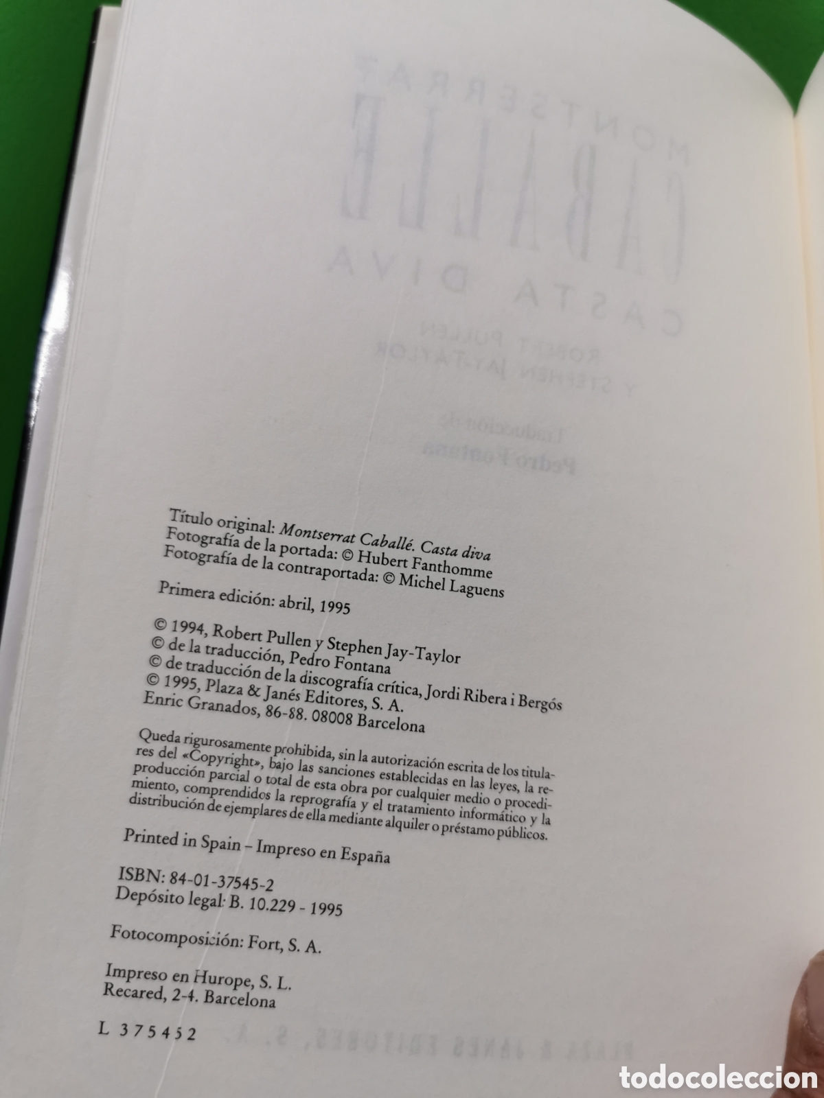 Libros: MONTSERRAT CABALL&Eacute;: CASTA DIVA.- PULLEN, ROBERT - Foto 3